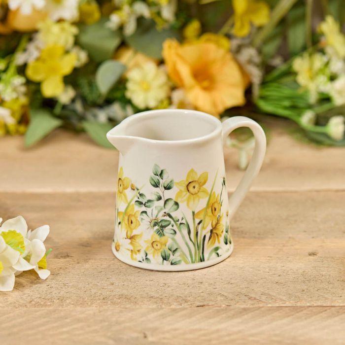 Daffodil & Daisy Milk Jug