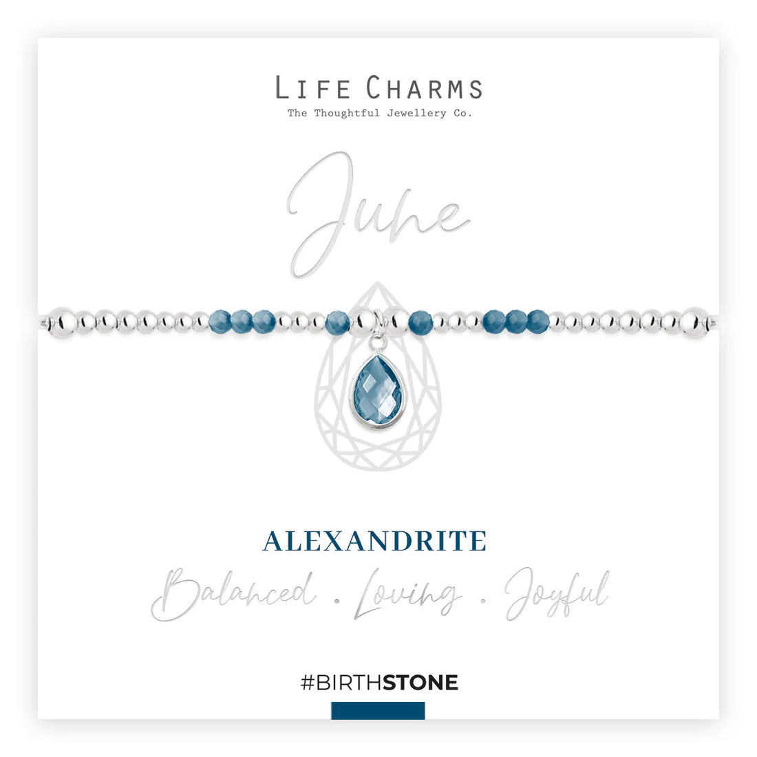 Life Charms June Birthstone Bracelet