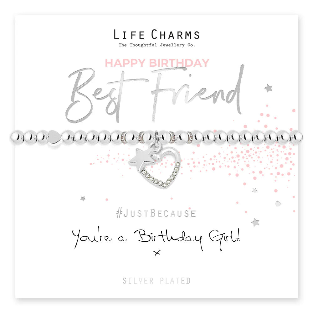 Life Charms Happy Birthday Best Friend Bracelet