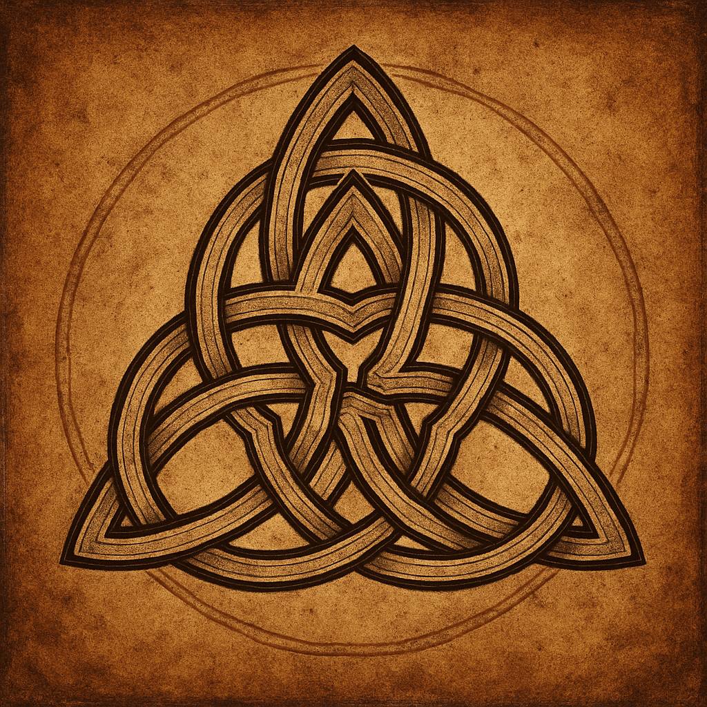 Rhiannon Goddess Triple Triquetra Earrings