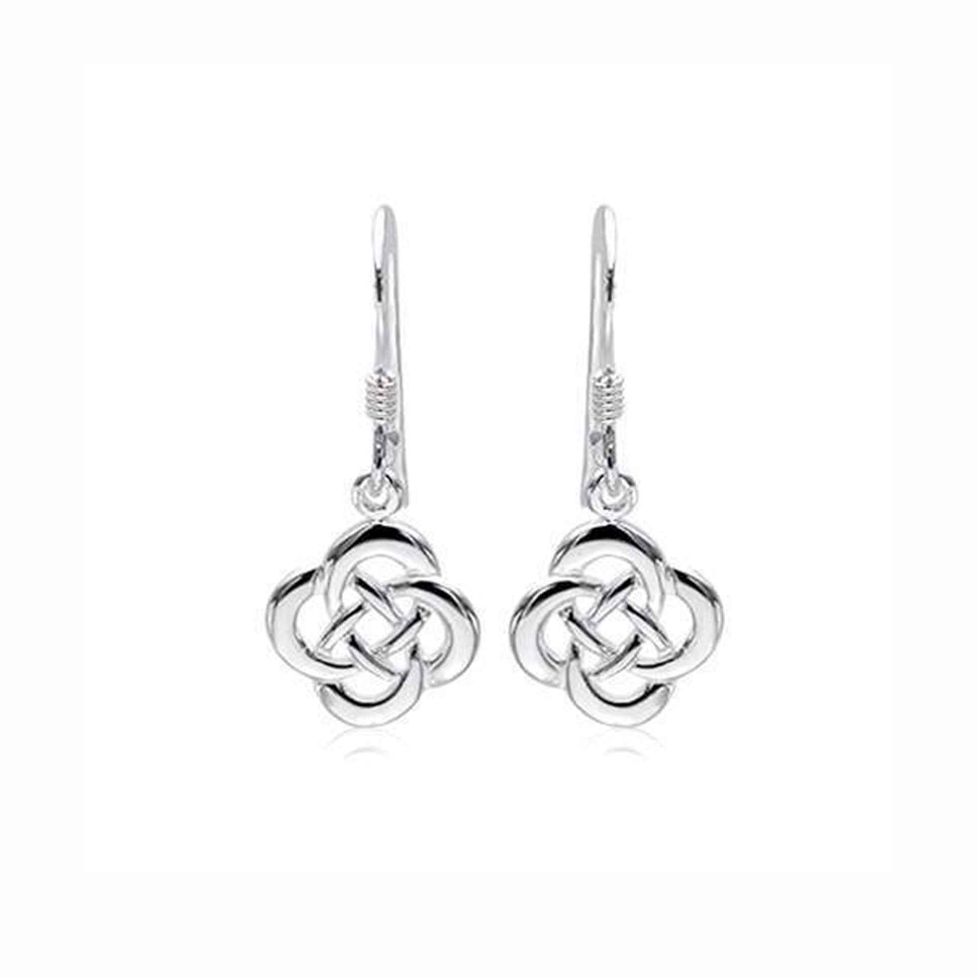 "Anfeidroldeb" Infinity Celtic Circle Earrings