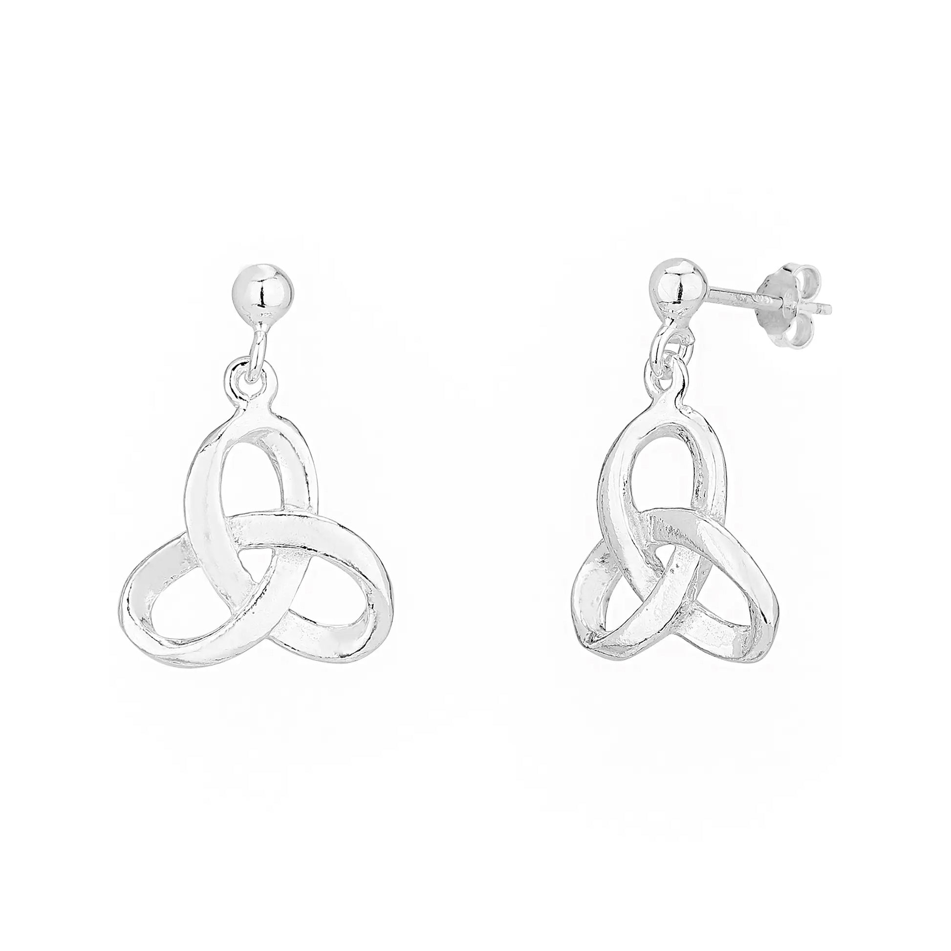 "Cwlwm Celtaidd" Celtic Knot Dropper Earrings