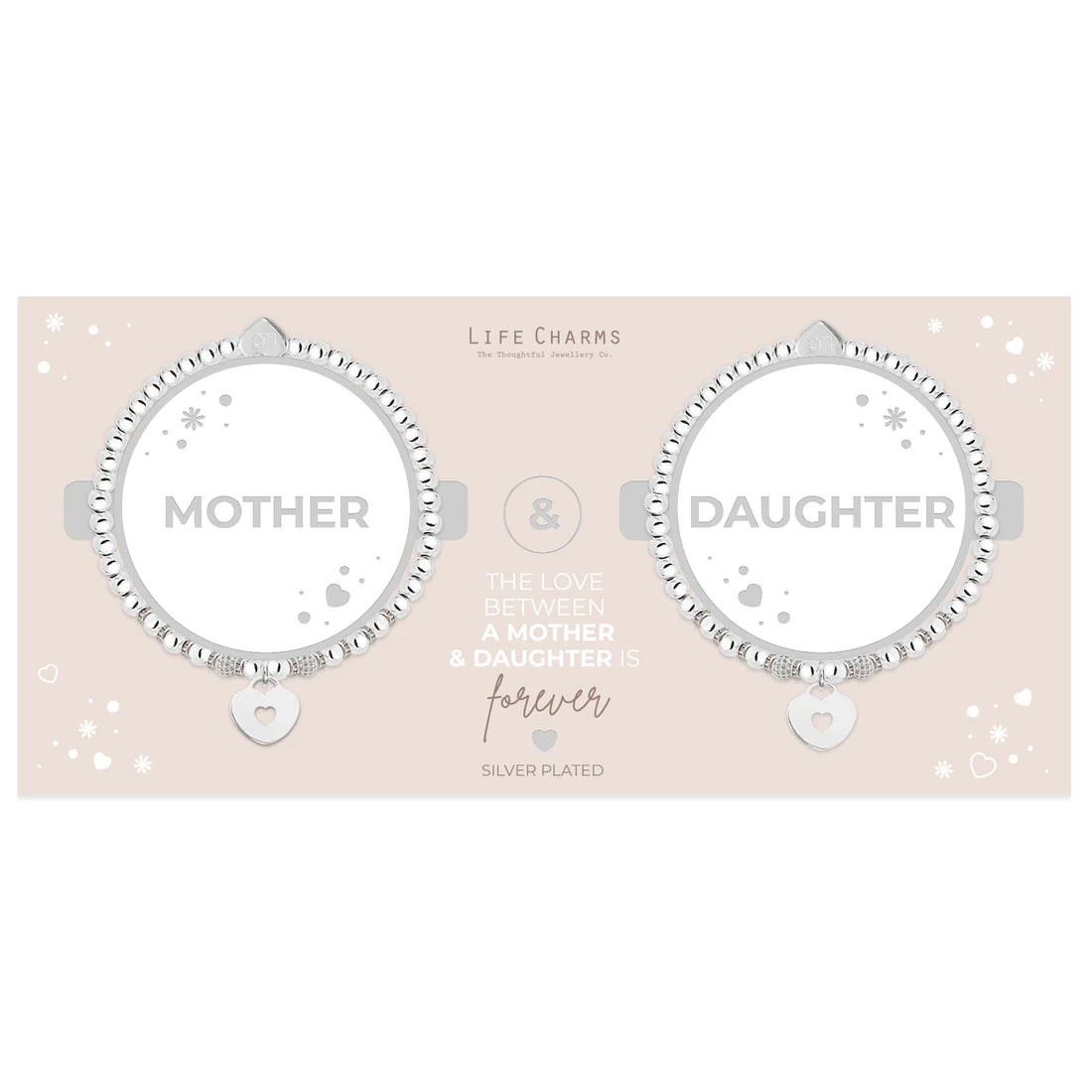 Life Charms Mother & Daughter Duo Bracelet Set