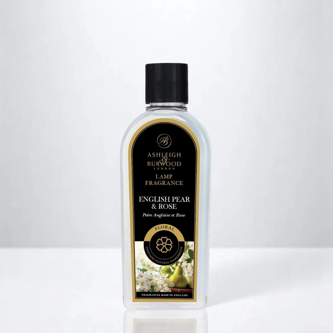 Persawr Lamp 250ml o Gellyg a Rhosyn Saesneg Ashleigh &amp; Burwood