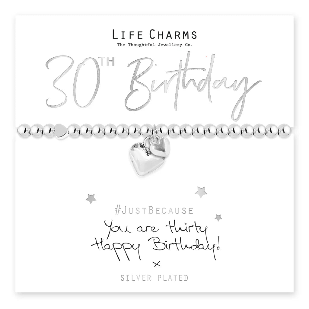 Breichled Calon Life Charms You Are 30