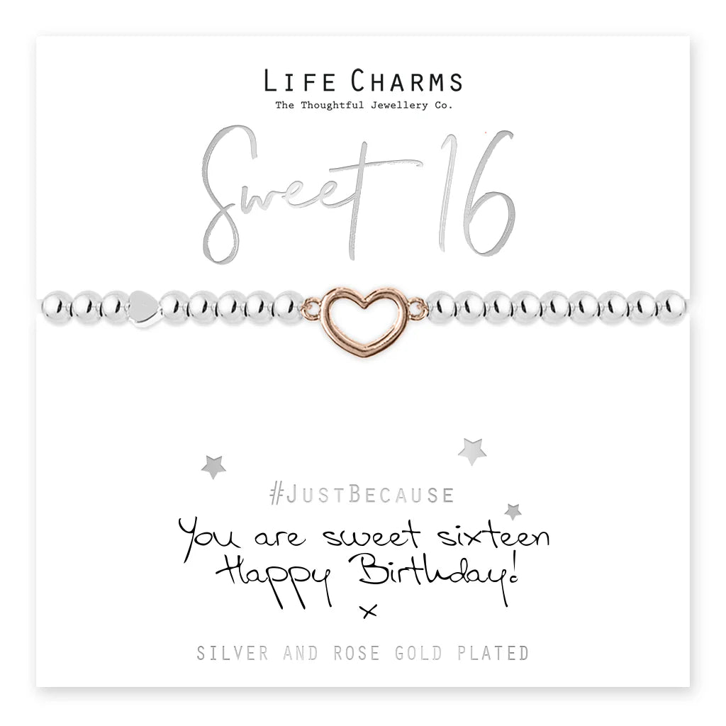 Breichled Swynion Bywyd Sweet 16