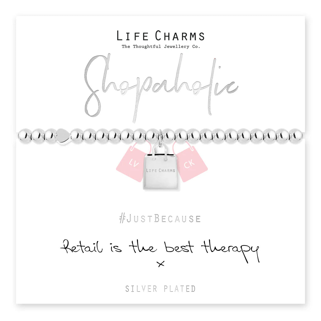 Breichled Shopaholic Life Charms