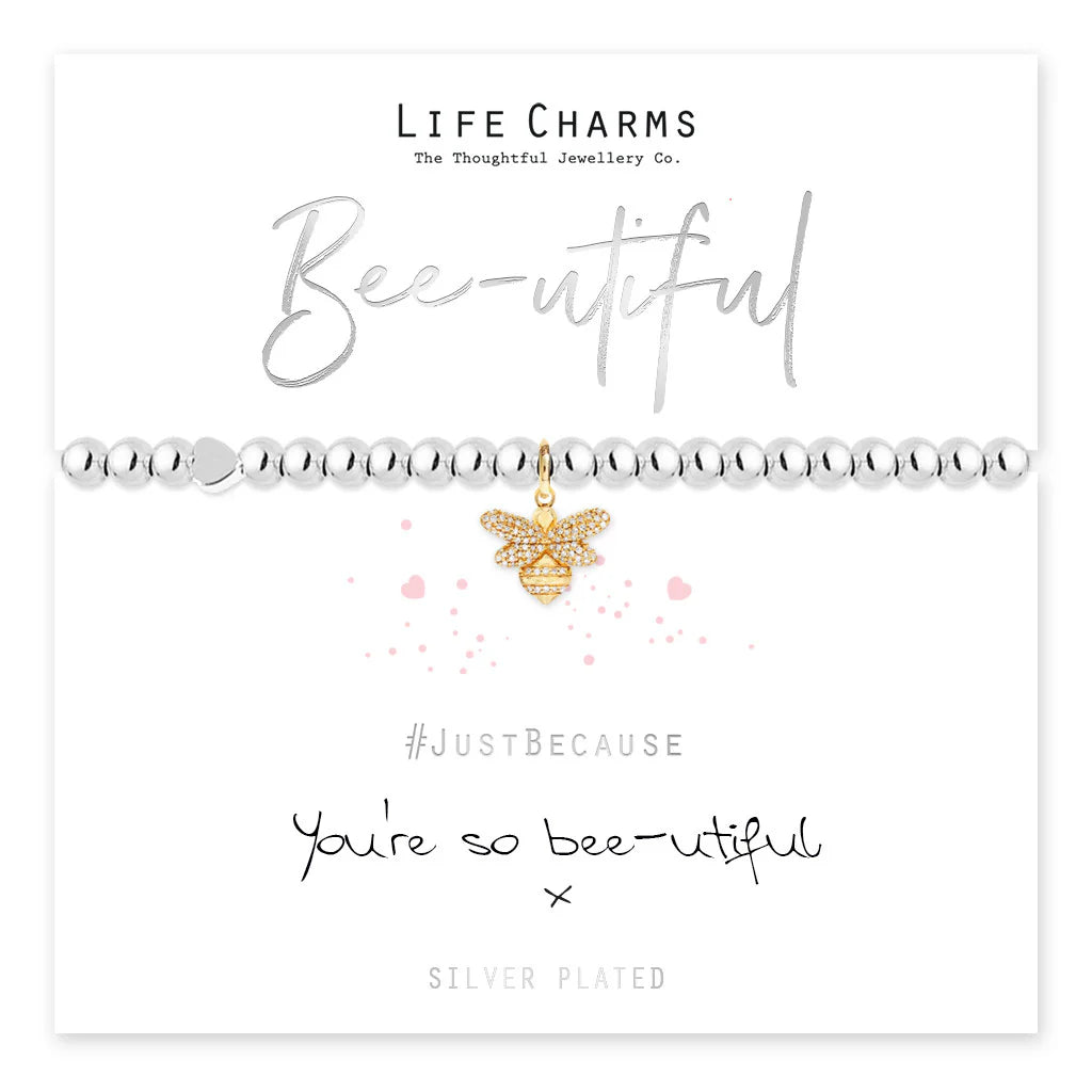 Breichled Swyn Gwenynen Aur Bee-utiful Life Charms