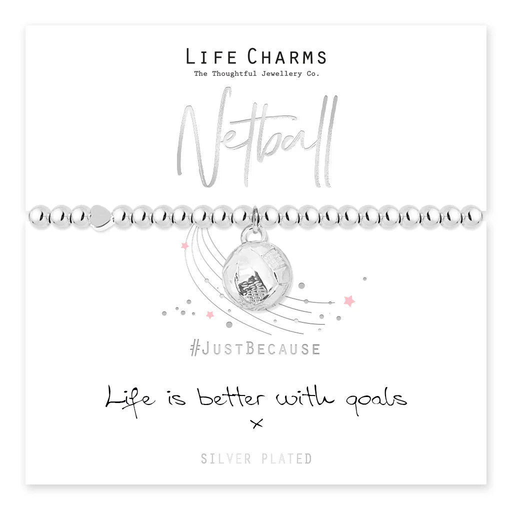 Breichled Pêl-rwyd Life Charms