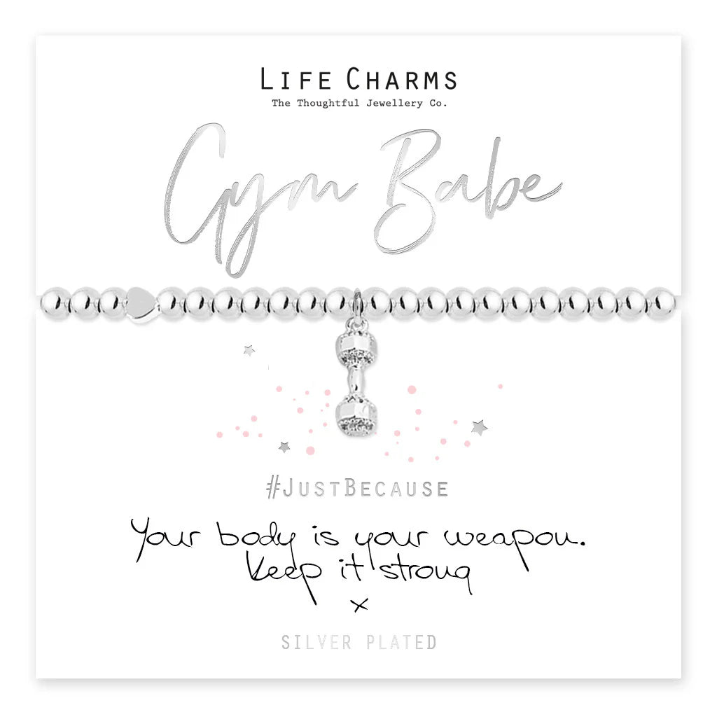 Breichled Babe Gym Life Charms