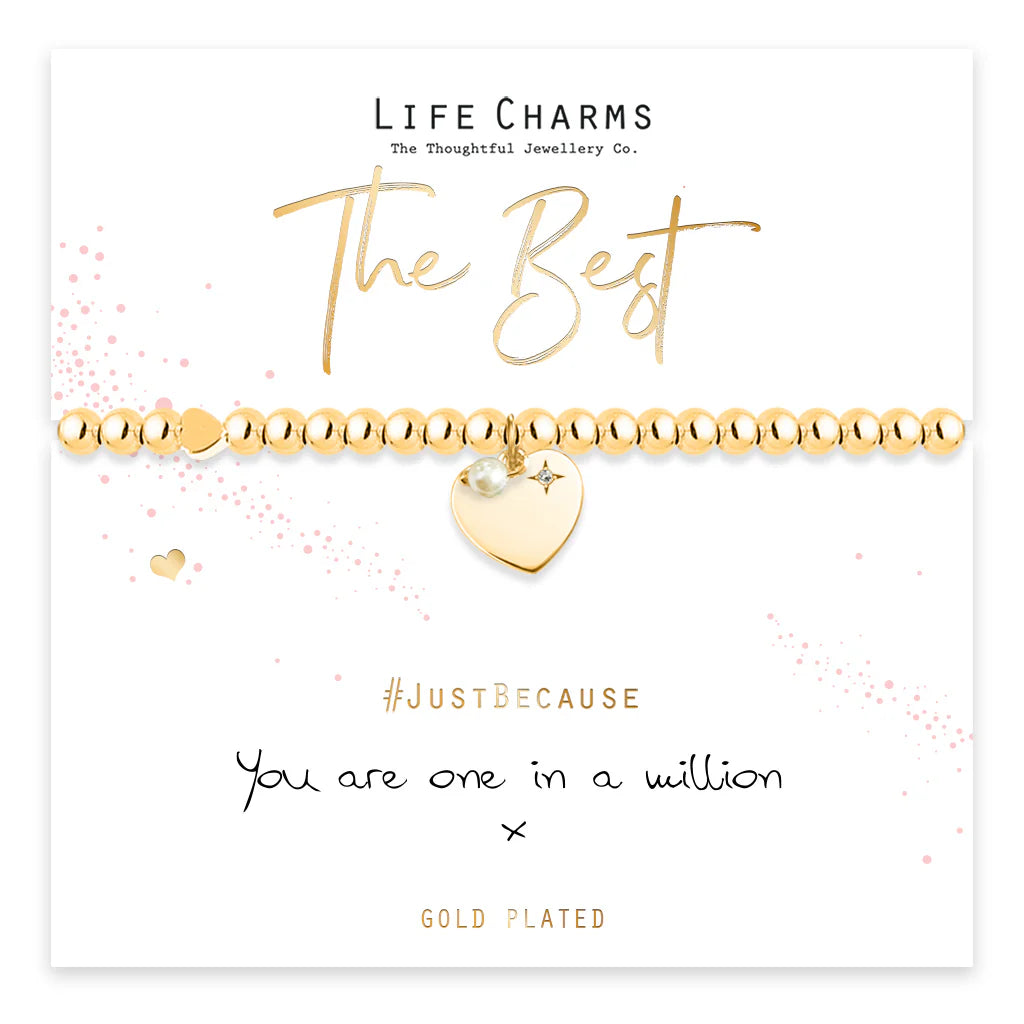 Life Charms One in a Millions Golden Bracelet