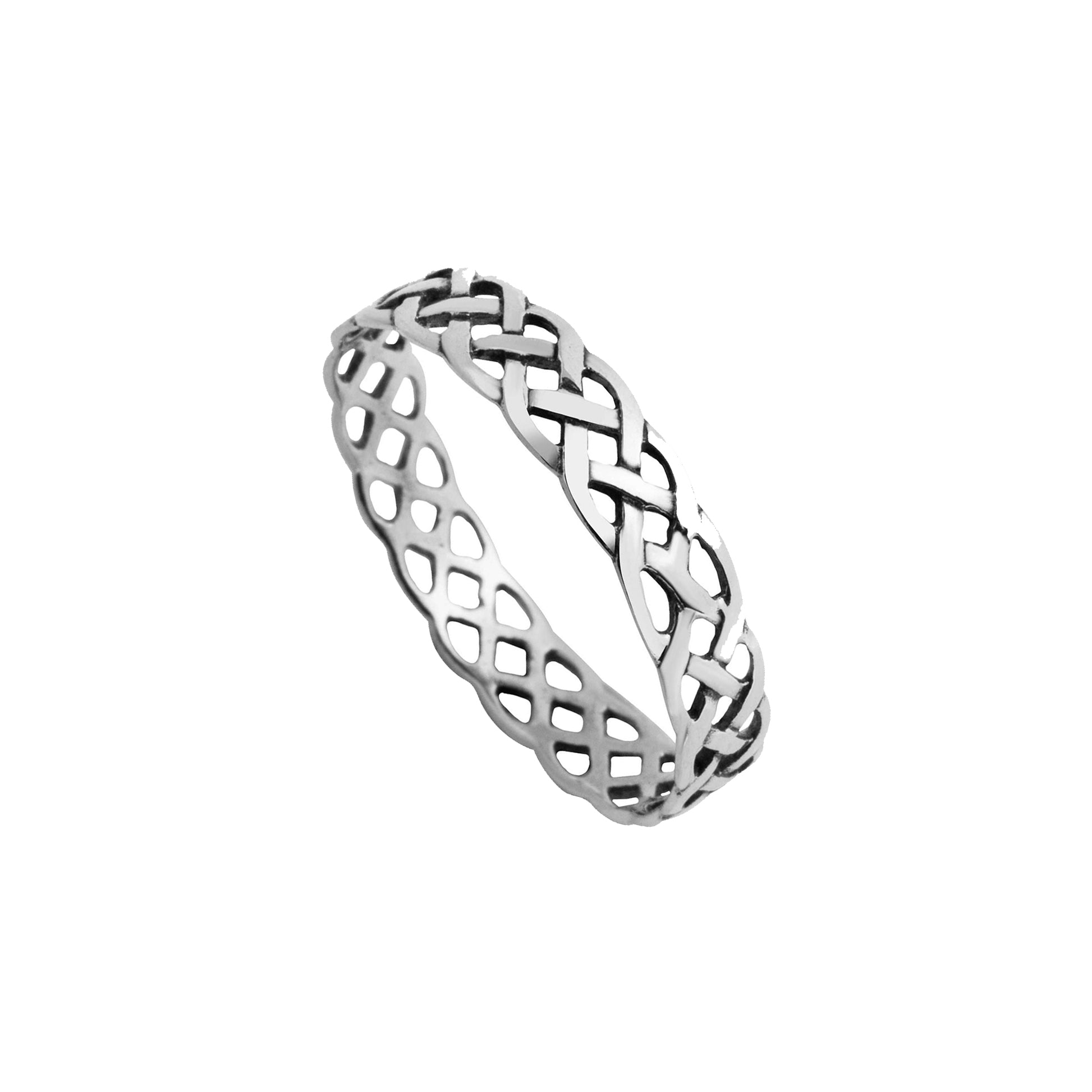 "Modrwy Pleth Celtaidd" Celtic Braid Ring