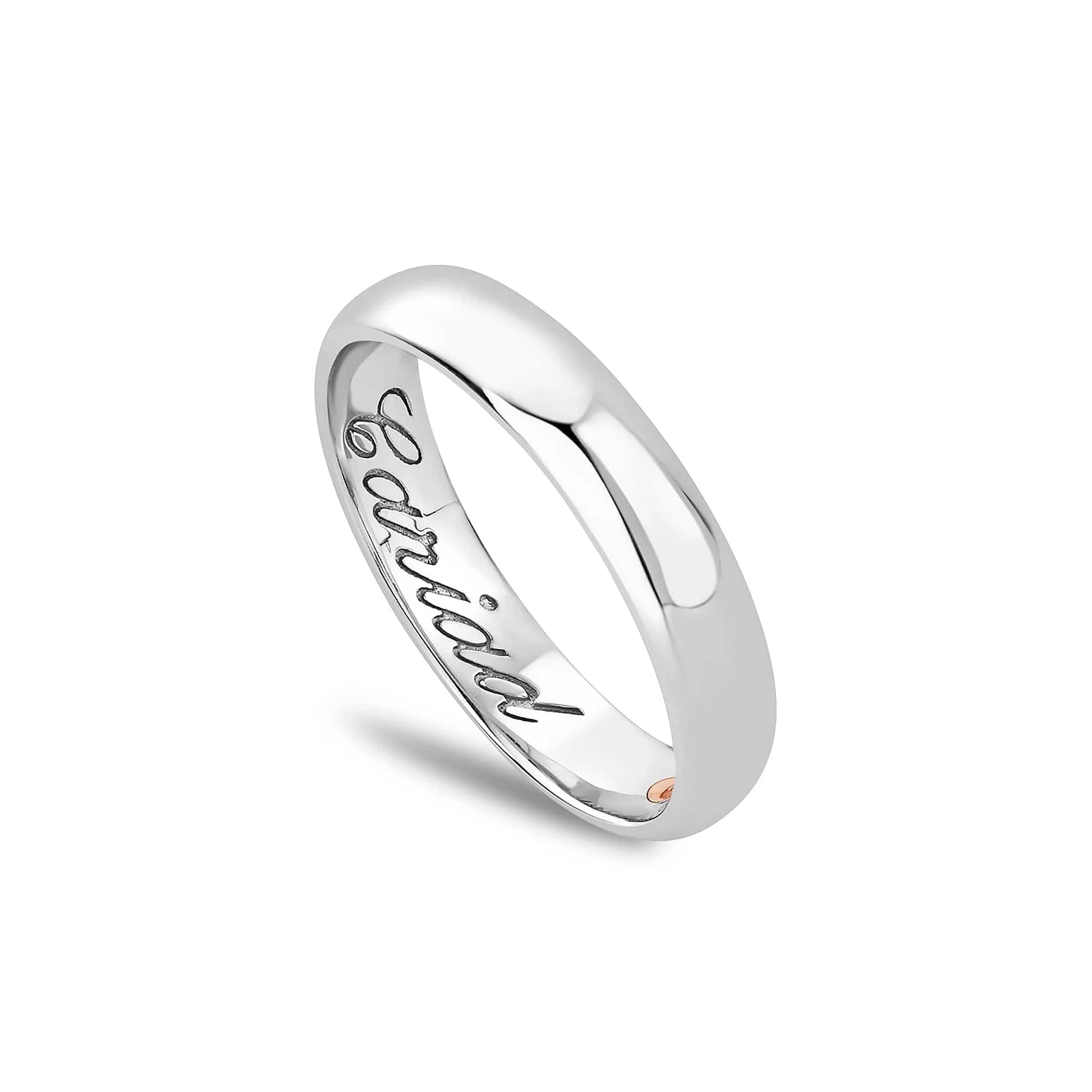 Clogau® Promises 9ct Solid White Gold 4mm Wedding Ring