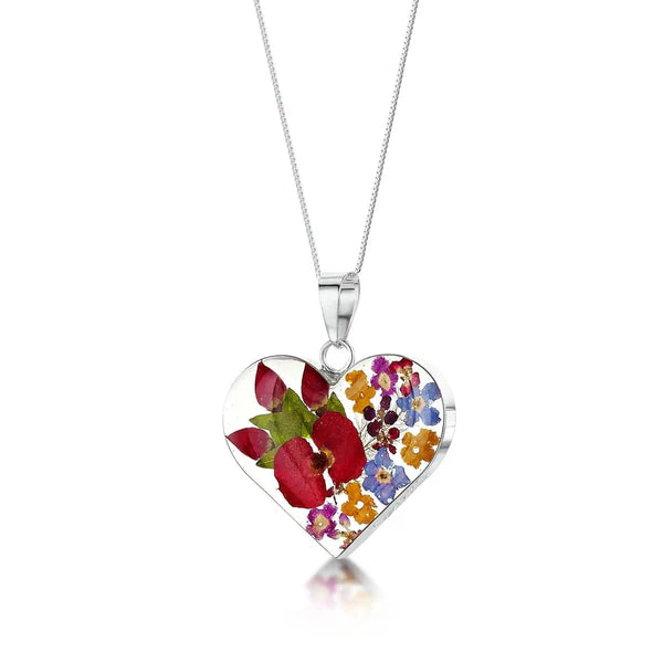 Pendant Siâp Calon Arian Sterling Violet® Sgrechian