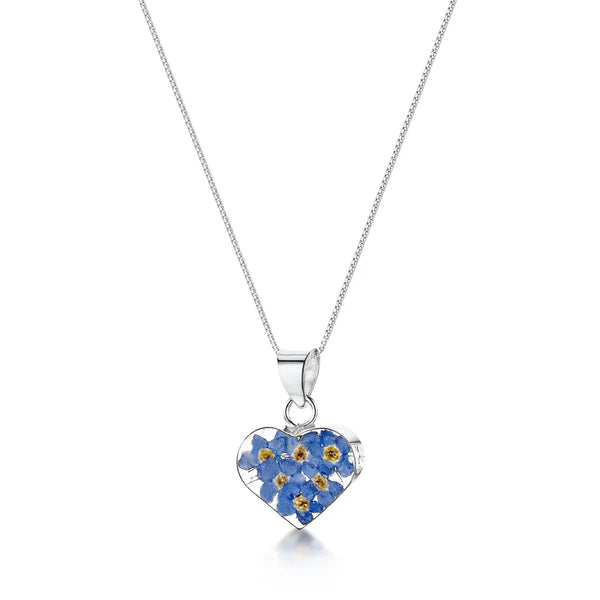 Pendant Calon Anghofiwch Fi Nad Arian Sterling Sgrechian Fioled®