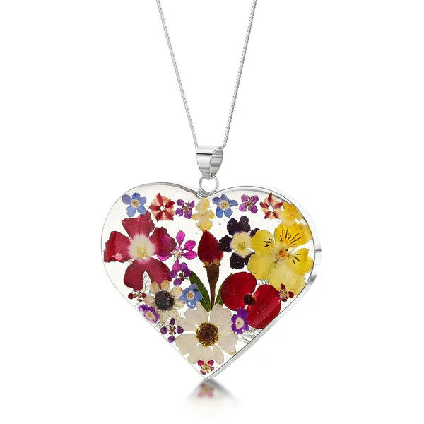 Pendant Siâp Calon Arian Sterling Violet® Sgrechian