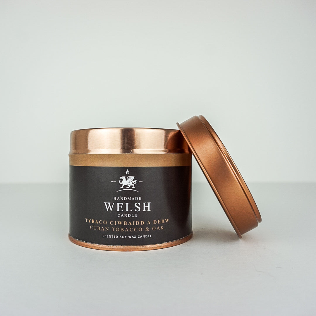 Cuban Tobacco & Oak Tin Candle